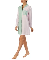 Sanctuary Women's Cotton Colorblocked Boyfriend Sleep Shirt