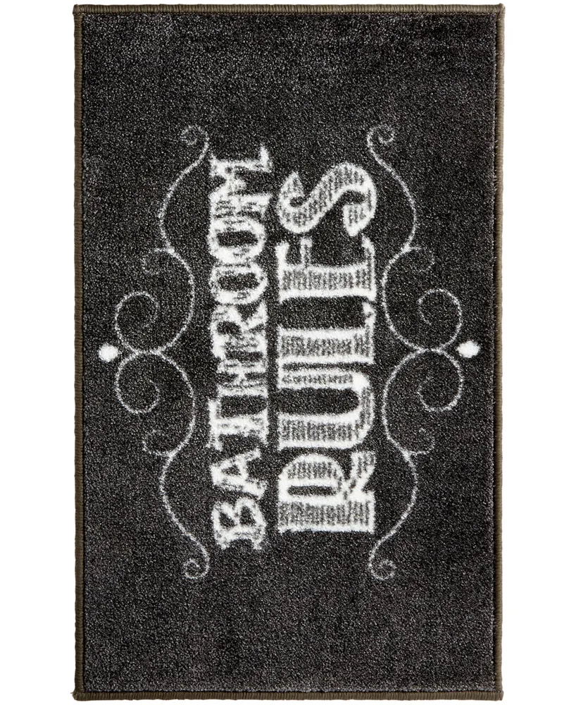 Avanti Chalk It Up Vintage Inspired Nylon Bath Rug, 20" x 30"