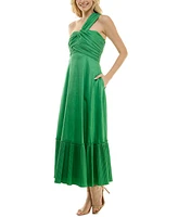 Taylor Women's Ruched One-Shoulder Gown