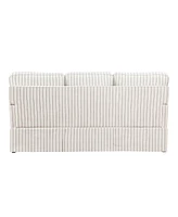 White Label Emilio 79" polyester Sofa - Multi