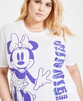 Disney Trendy Plus Minnie Mouse Graphic Print T-Shirt