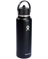 Hydro Flask 40-Oz Wide-Mouth Flex Straw Stainless Steel Bottle