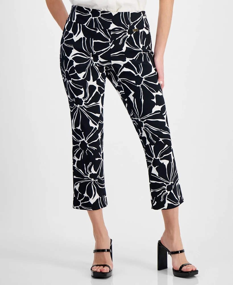 I.n.c. International Concepts Petite Floral-Print Capri Pants, Created for Macy's