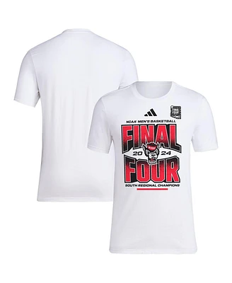 Unisex adidas White Nc State Wolfpack 2024 Ncaa Men's Basketball Tournament March Madness Final Four Locker Room T-Shirt