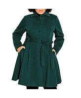 City Chic Women's Blushing Belle Coat