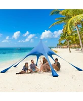 Slickblue 20 x Feet Beach Canopy Tent with UPF50+ Sun Protection and Shovel