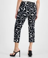 I.n.c. International Concepts Petite Floral-Print Capri Pants, Created for Macy's