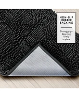 Ultra Soft Non-Slip Chenille Bath Rug - Quick Dry