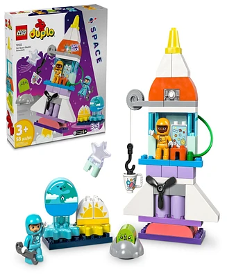 Lego Duplo 3 in 1 Space Shuttle Adventure Toy, Kids Role Playing Toy 10422