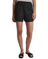 Dkny Jeans Women's Cotton Eyelet Shorts