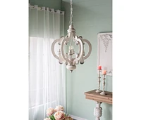 6-Light Farmhouse Chandelier, Adjustable Chain, Bulb Not Included