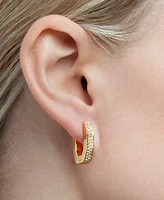 Swarovski Dextera Octagonal Hoop Earrings