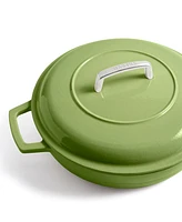 Martha by Stewart Enamel Cast Iron 3.5 Qt Braiser