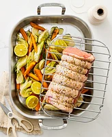 Martha by Martha Stewart Stainless Steel Roasting Pan with Flat Rack