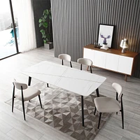 Porcelain Dining Table White 63"
