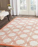 Safavieh Amherst AMT413 Ivory and Orange 9' x 12' Area Rug