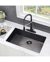 Streamdale Furniture 30 L X 18 W Undermount Kitchen Sink With Sink Grid