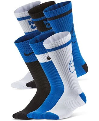 Nike Big Kids Everyday Cushioned Crew Socks, Pack of 6