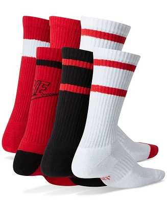 Nike Big Kids Everyday Cushioned Crew Socks, Pack of 6