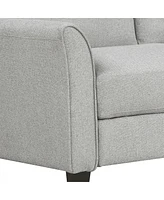 Streamdale Furniture 3-Seat Sofa Living Room Linen Fabric Sofa