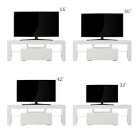 Entertainment Tv Stand, Large Tv Stand Tv Base Stand With Led Light Tv Cabinet