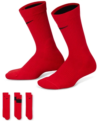 Nike Big Kids Elite Basketball Crew Socks, Pack of 3