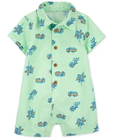 Carter's Baby Boys Tropical Cotton Romper