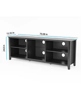 Simplie Fun Tv Stand Storage Media Console Entertainment Center, Tradition