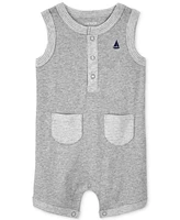 Carter's Baby Boys Sailboat Pocket Henley Romper