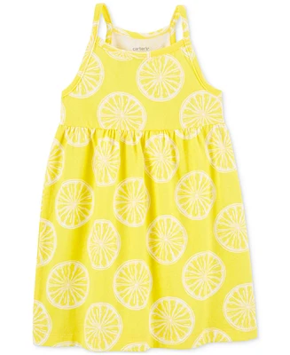 Carter's Toddler Girls Lemon-Print Cotton Tank Dress