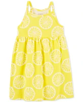 Carter's Toddler Girls Lemon-Print Cotton Tank Dress