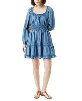 Sam Edelman Women's Bailey Chambray Peasant Dress