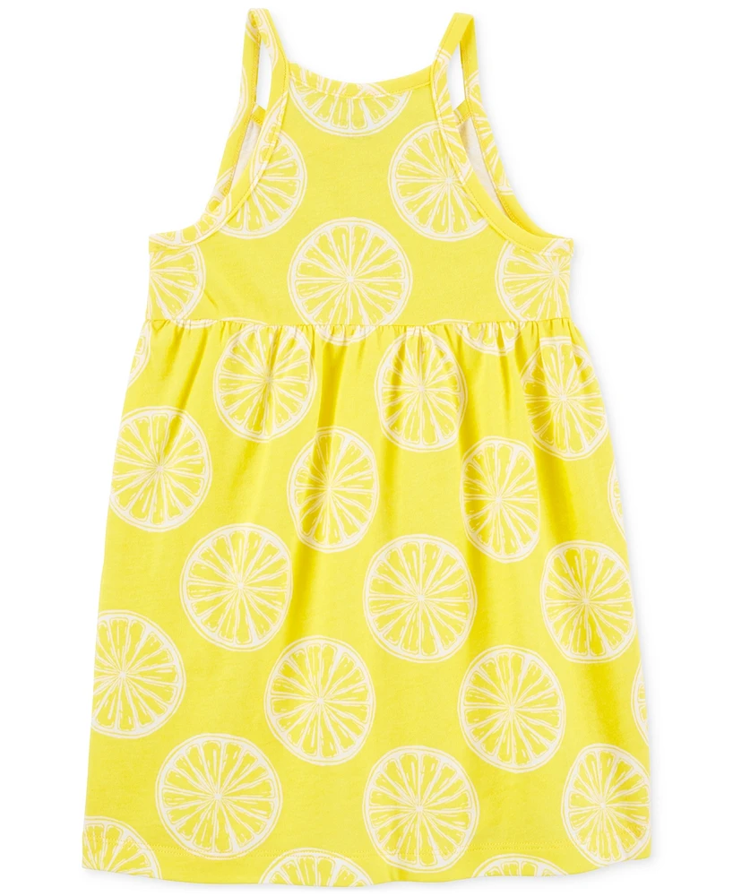 Carter's Toddler Girls Lemon-Print Cotton Tank Dress