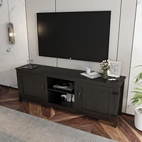 Streamdale Furniture Tv Stand Storage Media Console Entertainment Center, Tradition, With Doors