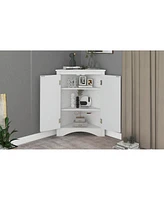 Streamdale Furniture Adjustable Shelf Bathroom Storage Cabinet