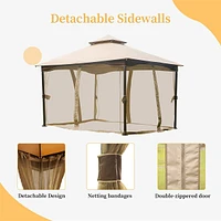 Simplie Fun 10'x13' Outdoor Gazebo with Mosquito Netting