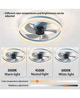 Ceiling Fans With Lights Dimmable Led Embedded Installation Of Thin Modern Ceiling Fans