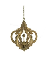 6-Light Farmhouse Wood Chandelier - Bulb Not Included