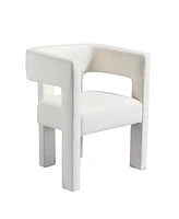 Contemporary Designed Fabric Upholstered Accent Chair Dining Chair For Living Room, Bedroom