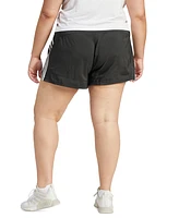 adidas Plus Pacer Training 3-Stripes Woven High-Rise Shorts