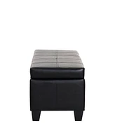 WestinTrends 42" Storage Ottoman Bench for Living Room Bedroom