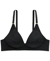 Lauren Ralph Comfort Collection Repeat-Logo Wireless T-Shirt Bra, 4L0069