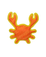 DuraForce Crab Tiger Orange-Yellow, Dog Toy