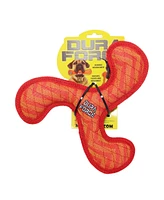 DuraForce Boomerang ZigZag Red-Red, Dog Toy