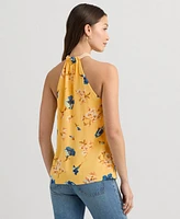 Lauren Ralph Women's Floral Halter Top