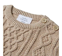 Stellou & Friends Toddler 100% Cotton Cable Knit Sweater Children Ages 3-4 Years