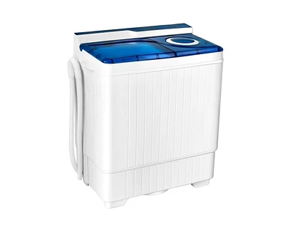 Slickblue 26 Pound Portable Semi-automatic Washing Machine with Built-in Drain Pump