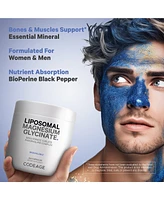 Codeage Liposomal Magnesium Glycinate Supplement, 2-Month Supply, Bisglycinate Magnesium Chelate, Chelated Magnesium Mineral Pills, BioPerine Black Pe