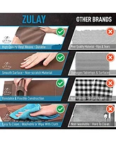 Zulay Kitchen Vinyl Woven Placemats for Dining Table Set of 6 - Stain-Resistant & Non-Slip Pvc Place Mats