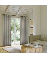 Cotton Blend Button Tab Top Curtain